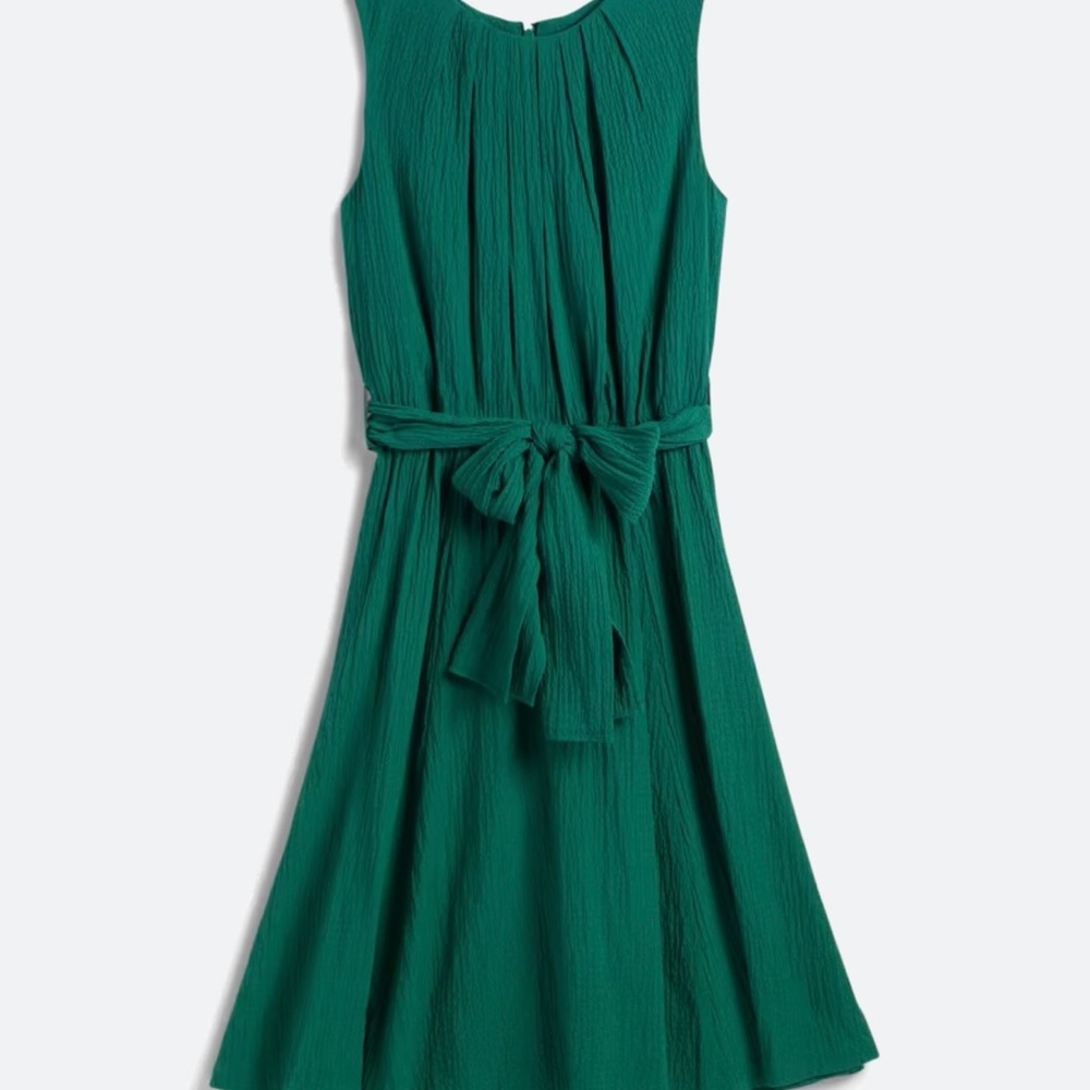 Stitchfix emerald green crepe dress, Calvin Klein, size 12